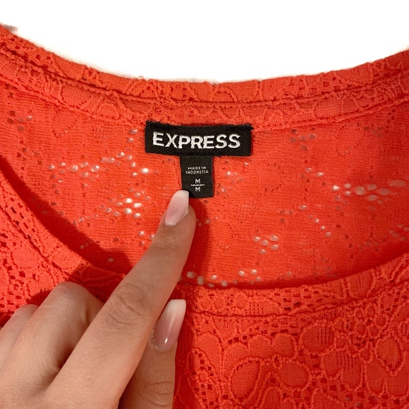 EXPRESS Lace Crop Top M - Picture 2 of 3